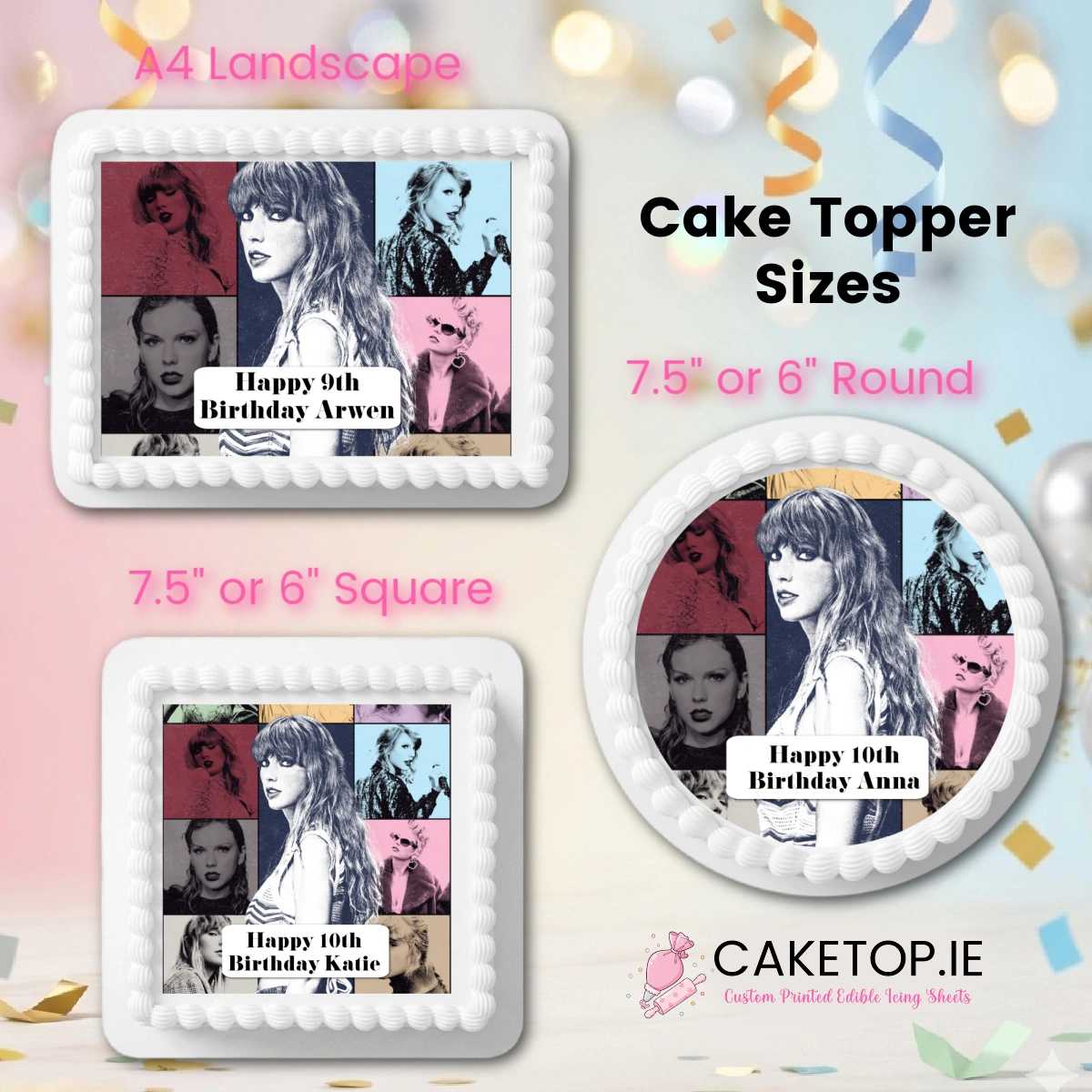 Taylor Swift Edible Cake Topper Taylor Swift Edible Cake Topper