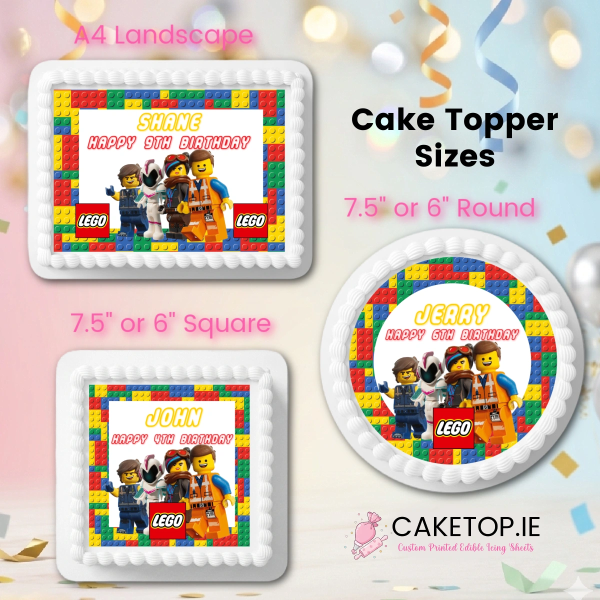 Lego Edible Cake Topper Lego Edible Cake Topper