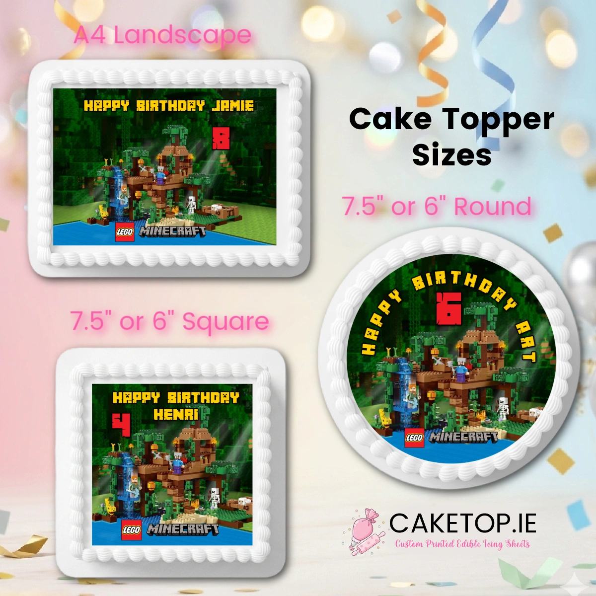 Lego Edible Cake Topper Lego Edible Cake Topper