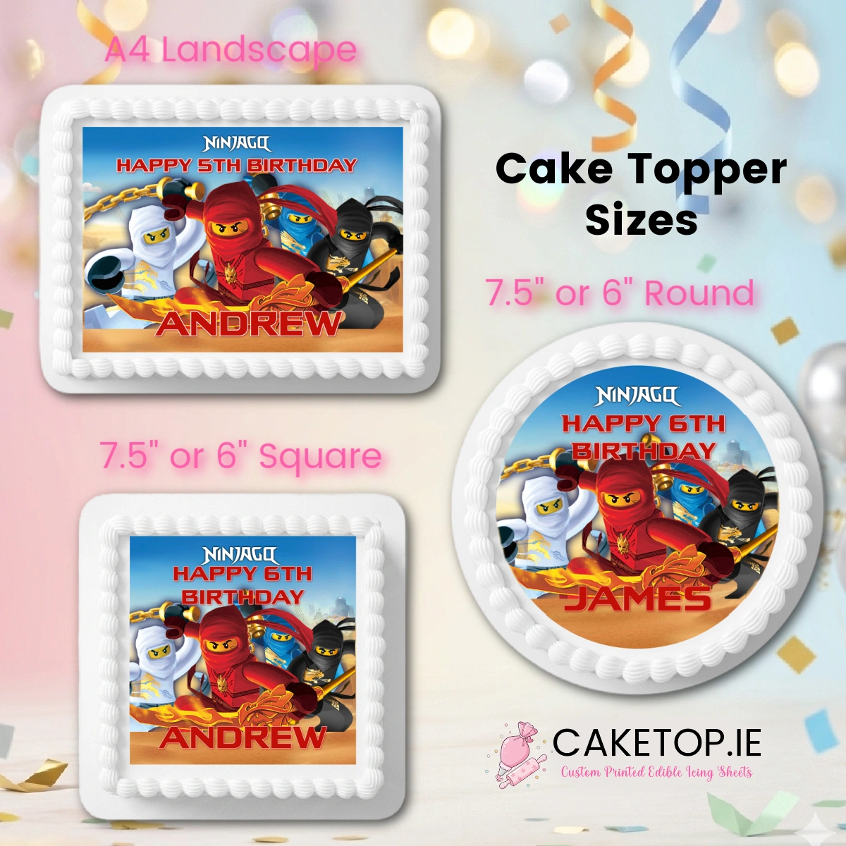 Ninjago Edible Cake Topper Ninjago Edible Cake Topper