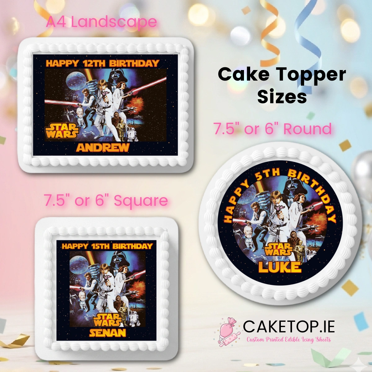 Star Wars Edible Cake Topper Star Wars Edible Cake Topper