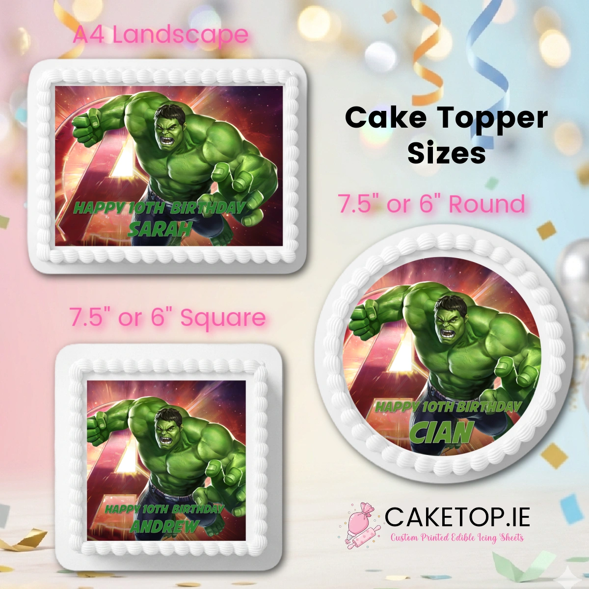 Hulk Edible Cake Topper Hulk Edible Cake Topper