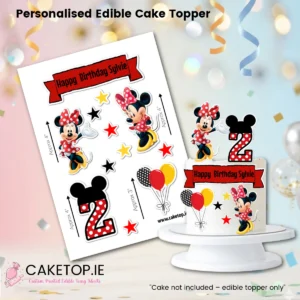 Minnie Mouse Edible Cutout Topper