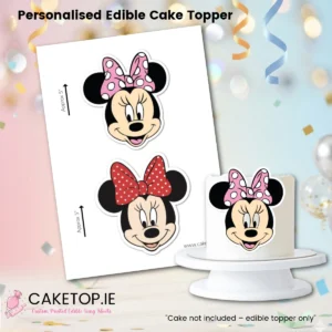 Minnie Mouse Edible Cutout Topper