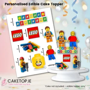 Lego Edible Cutout Cake Topper