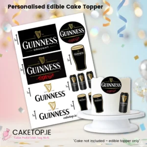 Guinness Edible Cutout Topper