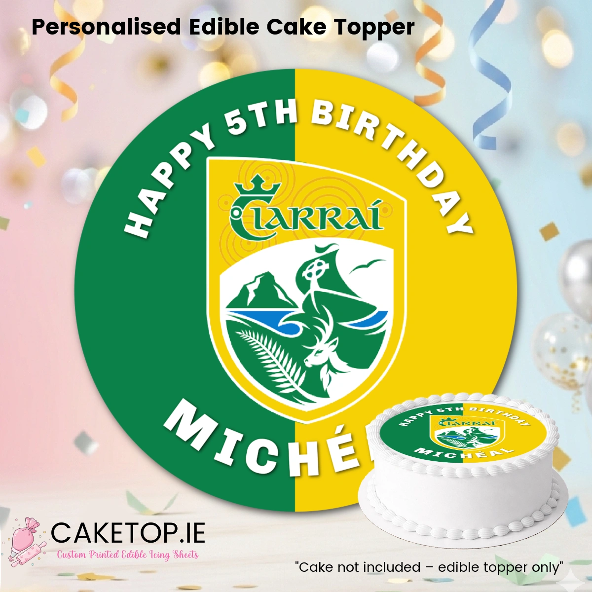 Kerry GAA Edible Cake Topper Kerry GAA Edible Cake Topper