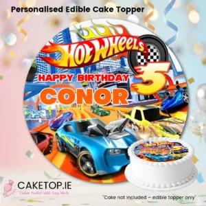 Home Hot Wheels Edible Cake Topper