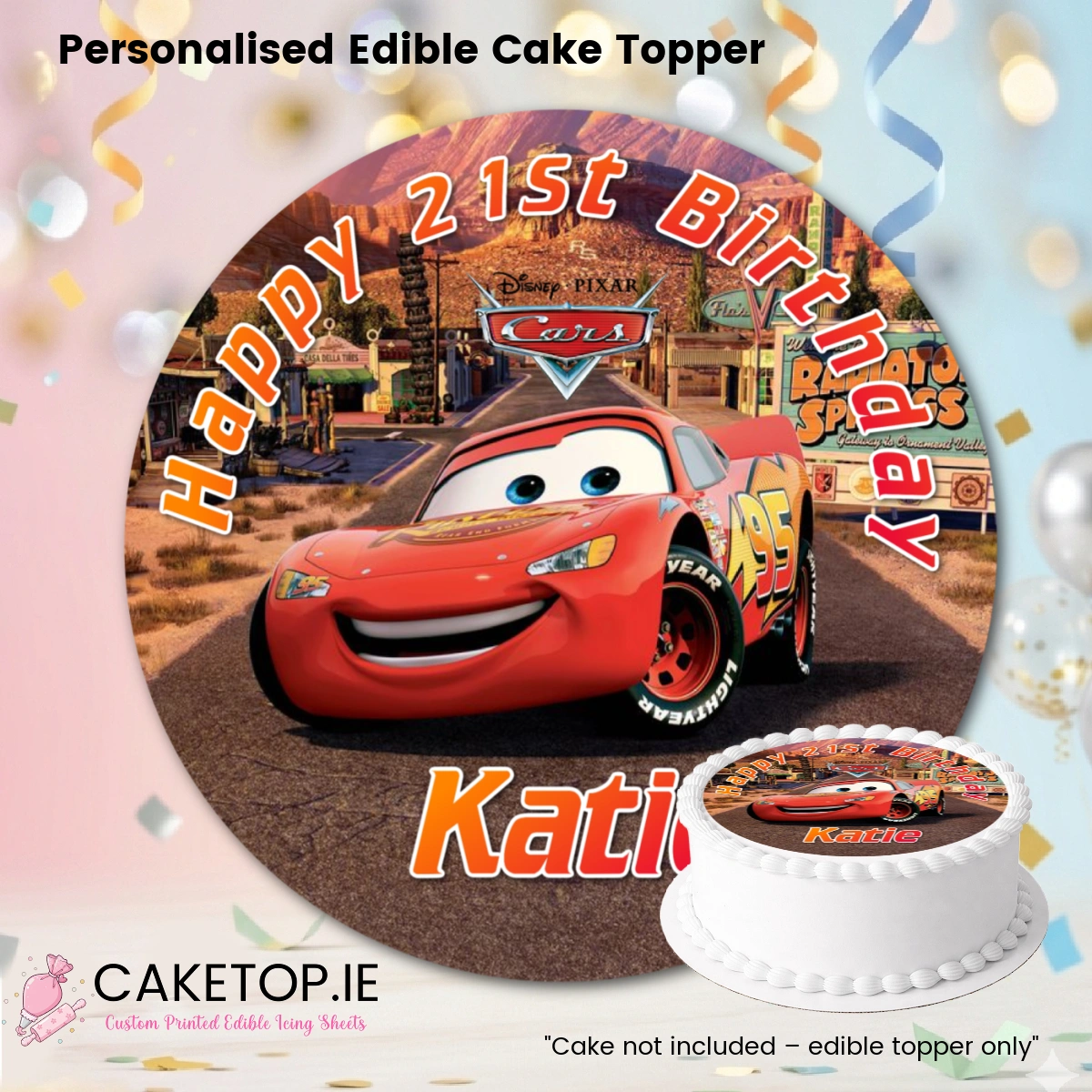Cars Edible Cake Topper Cars Edible Cake Topper