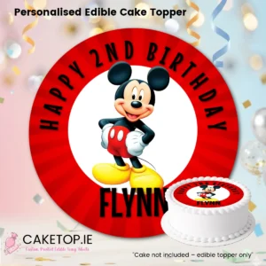 Mickey Mouse Edible Cake Topper