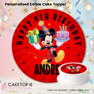 Mickey Mouse Edible Cake Topper
