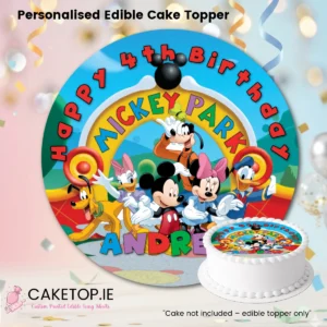 Mickey Mouse Edible Cake Topper