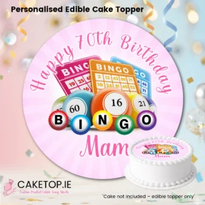 Bingo Birthday Edible Cake Topper