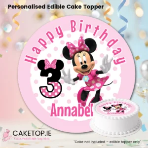 Minnie Mouse Edible Cake Topper