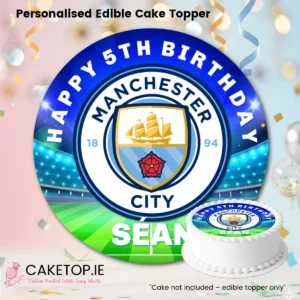 Home Man City Edible Cake Topper