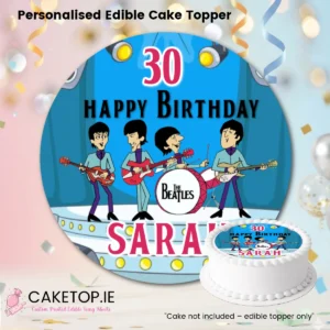 Beatles Edible Cake Topper