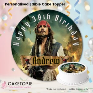 Pirates of the Carribean Edible Cake Topper