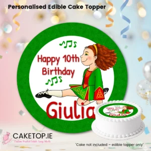 Irish Dancing Edible Cake Topper