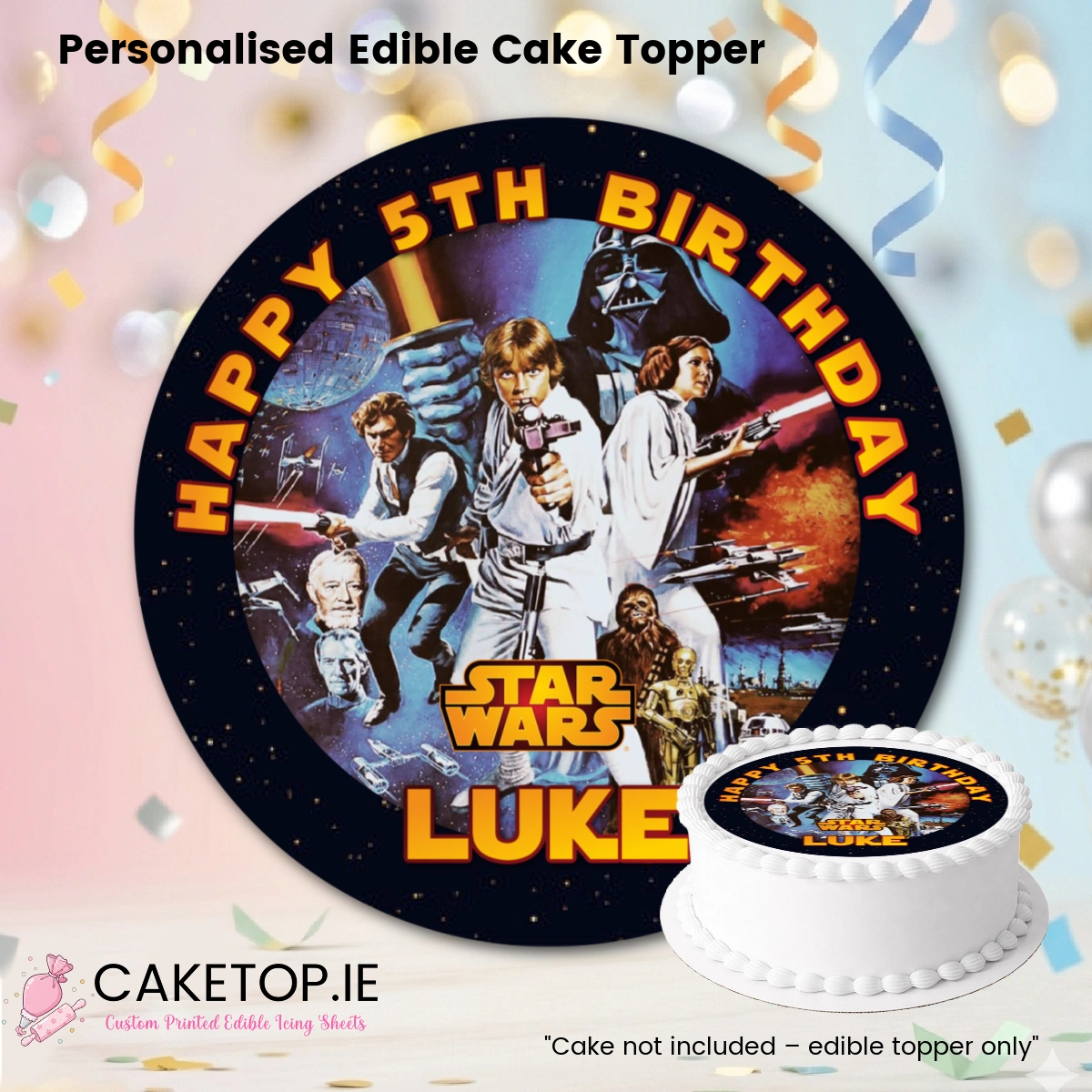 Star Wars Edible Cake Topper Star Wars Edible Cake Topper