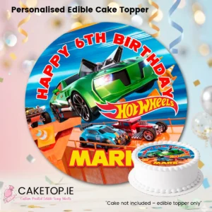 Home Hot Wheels Edible Cake Topper
