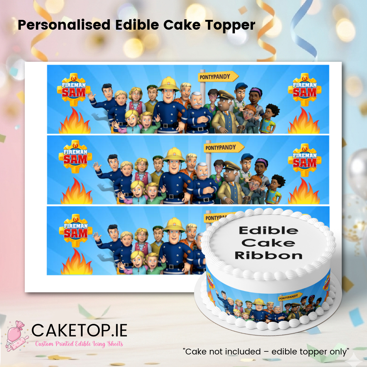 Fireman Sam Edible Ribbon Fireman Sam Edible Ribbon