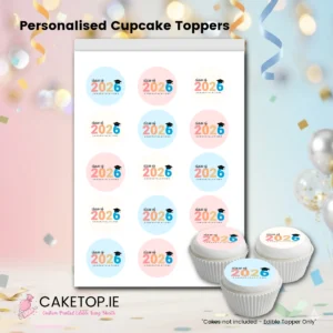 Graduation Edible Cupcake Toppers