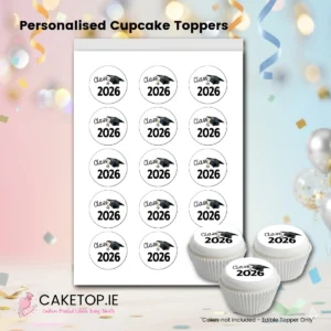 Graduation Edible Cupcake Toppers