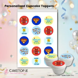Fathers Day Edible Cake Topper