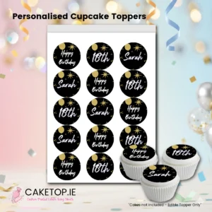 Birthday Edible Cupcake Toppers