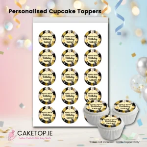 Birthday Edible Cupcake Toppers