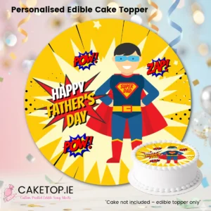 Fathers Day Edible Cake Topper