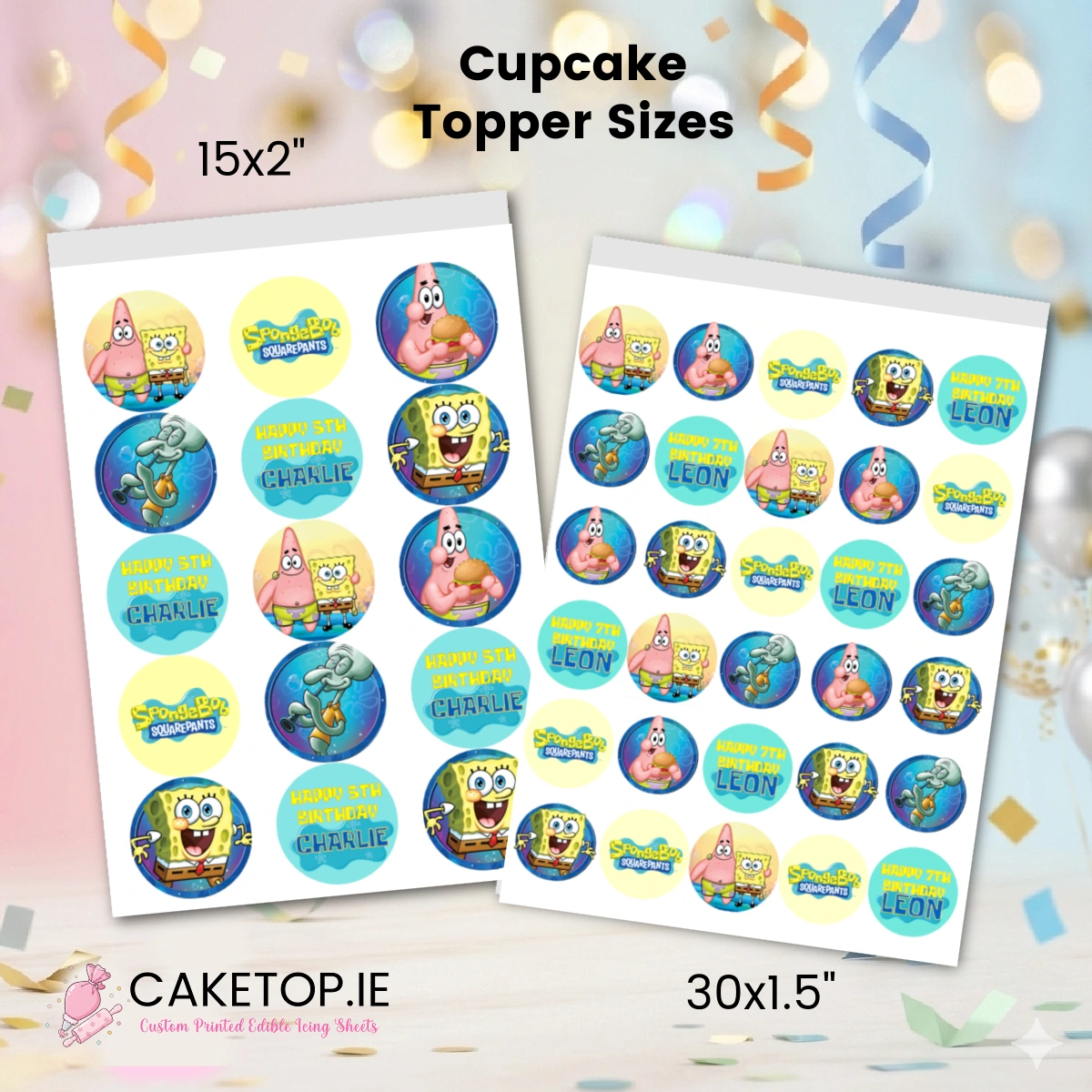 Spongebob Edible Cake Topper Spongebob Edible Cake Topper