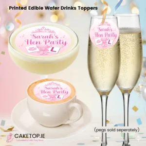 Hen Party Edible Drinks Toppers