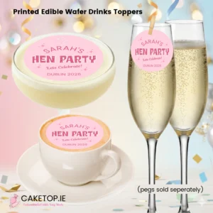 Hen Party Edible Drinks Toppers