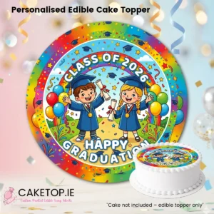 Home Preschool Graduation Edible Cake Topper