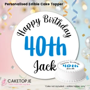 Birthday Edible Cake Toppers