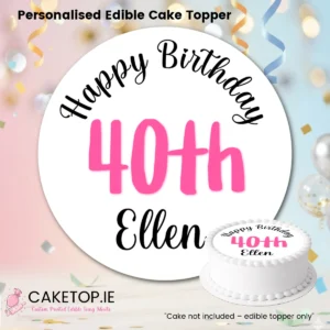 Birthday Edible Cake Toppers