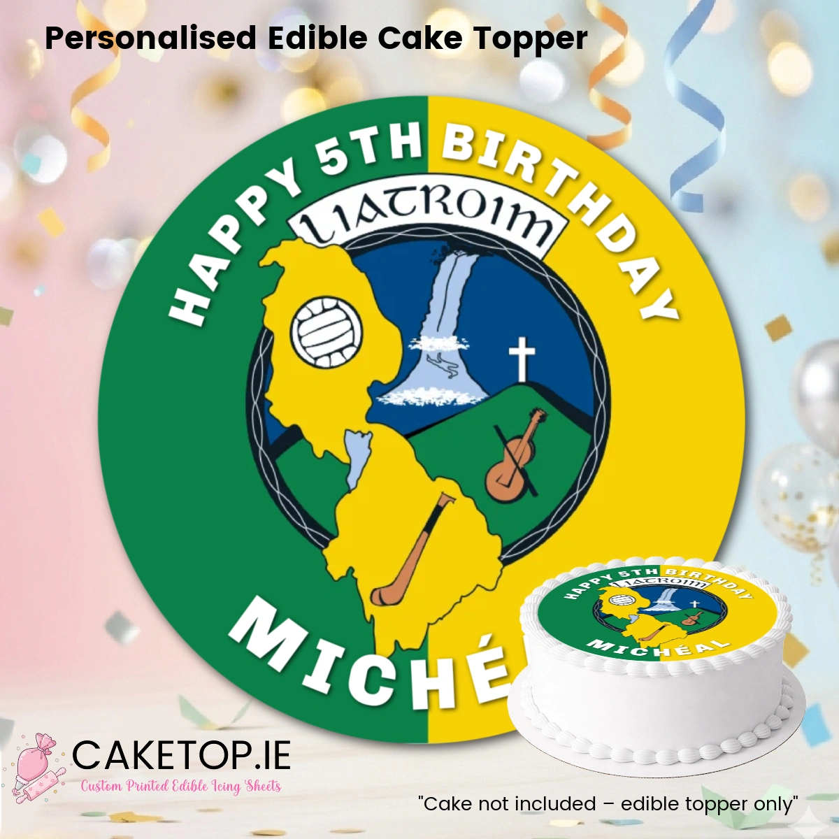 Leitrim Edible Cake Topper Leitrim Edible Cake Topper