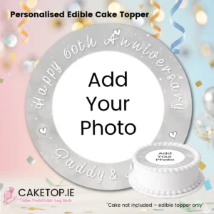 Wedding Anniversary Edible Cake Topper