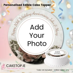 Home Wedding Anniversary Edible Cake Topper