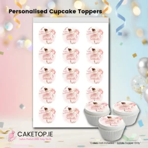 Ballerina Edible cupcake toppers