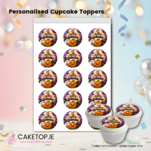 Halloween Edible Cupcake Toppers