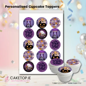 Halloween Edible Cupcake Toppers