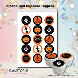 Halloween Edible Cupcake Toppers