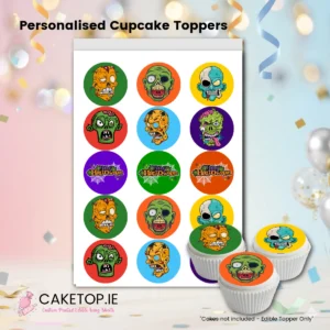 Halloween Edible Cupcake Toppers