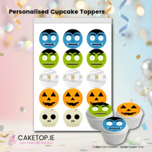 Halloween Edible Cupcake Toppers