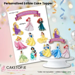 Princess Edible Cutout Topper