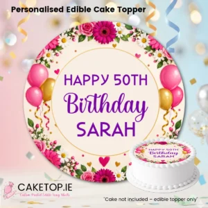 Birthday Edible Cake Topper