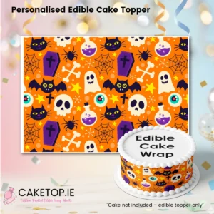 Halloween Edible Cake Wrap