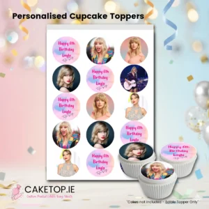 Taylor Swift Edible Cupcake Toppers